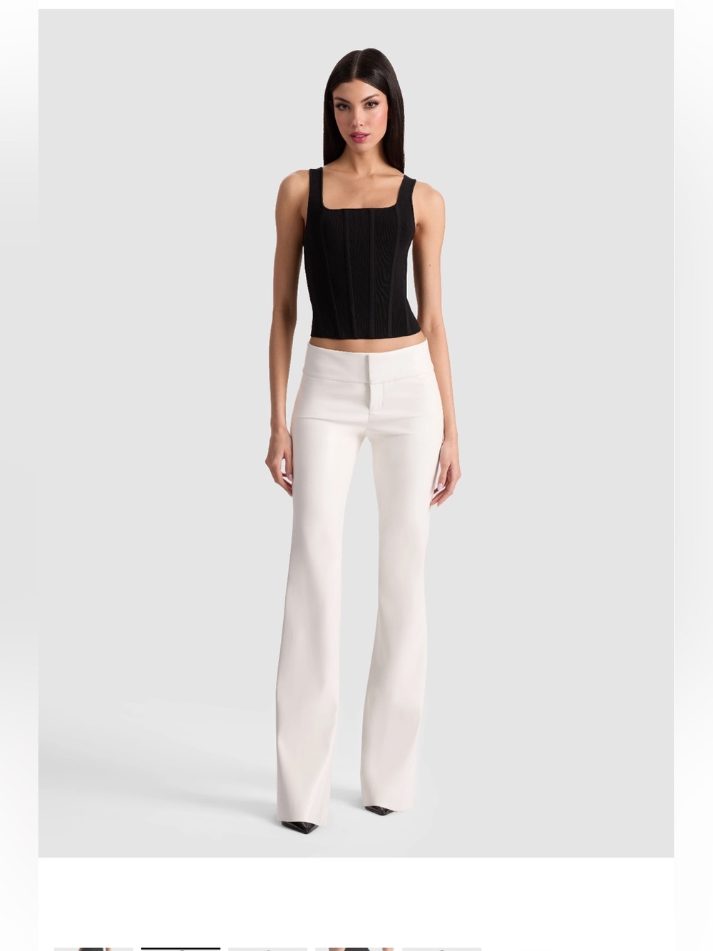 BNWT Alice + Olivia Olivia Vegan Leather Bootcut Pant- currently selling on site
